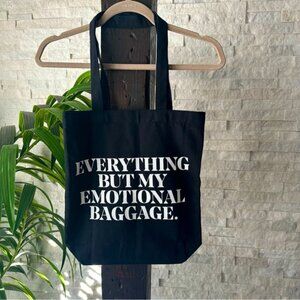 IL MAKIAGE “Everything But My Emotional Baggage”Black Tote Shoulder Bag